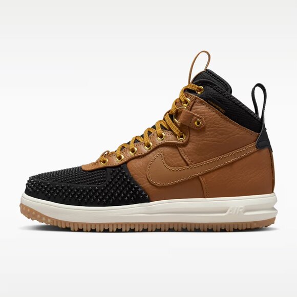 Nike Lunar Force 1 - Men\'s Winterized Duckboot in Ale Brown/Goldtone/Black main image 9